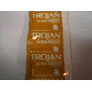  Trojan Ultra Ribbed Lubricated Premium Latex Condom 12ct 