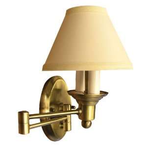  Antique Brass Swing Arm Sconce