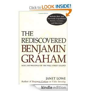 The Rediscovered Benjamin Graham Selected Writings of the Wall Street 