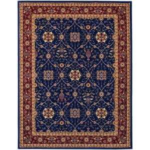  Couristan All Over Vase/Navy Red Rug