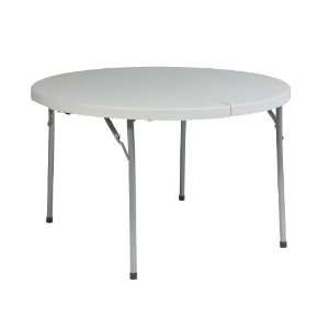   48 Inch Round Fold in Half Resin Multi Purpose Table