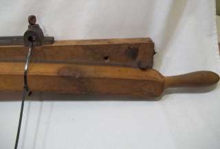 Antique Large Industrial Wooden Paper Cutter  