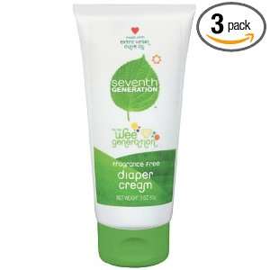  Seventh Genaration Diaper Cream   3 Oz, Pack of 3 Health 