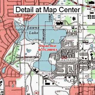 USGS Topographic Quadrangle Map   Orlando West, Florida (Folded 