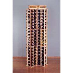   Pine Curved Corner Wine Rack   Holds 84 Bottles 845033010233  