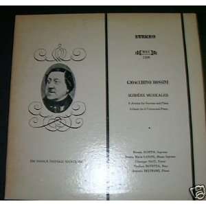 Rossini Soirees Musicales 8 Ariettas for Soprano and Piano and 4 Duets 