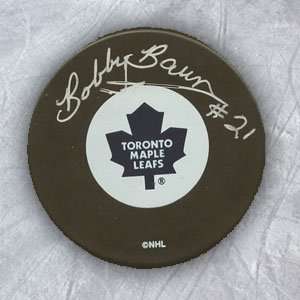  Bobby Baun Toronto Maple Leafs Autographed/Hand Signed Hockey 