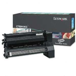 Lexmark C780H1KG High Yield Laser Printer Toner 10000 Page Yield Black 