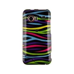  Hard Plastic Phone Design Case Cover Rainbow Zebra For HTC 