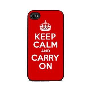 Keep Calm and Carry On   Red iPhone 4 or 4s Cover, Cell Phone Case