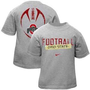  Nike Ohio State Buckeyes Toddler Ash Team Issue T shirt 