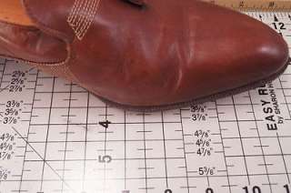 Italian Leather Brown Loafers 10 D Mens Dress Shoes  