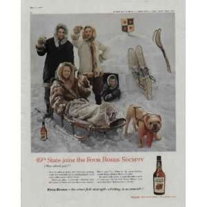 ALASKA, 49th State joins the Four Roses Society  1959 FOUR ROSES 
