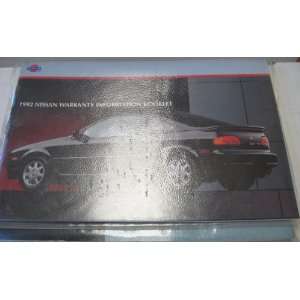 1992 Nissan Truck / Pathfinder Owners Manual and Warranty Information 