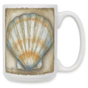  Clam Shell 15 Oz. Ceramic Coffee Mug