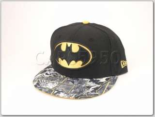 Batman NewEra Hat 5950 Fitted Cap Visor Story DC Comics  