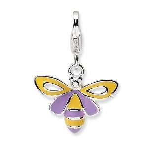  New Amore La Vita Sterling Silver Yellow Bee Charm with Lobster 