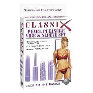  CLASSIX PEARL PLEASURE VIBESLEEVE SET PURPLE Health 