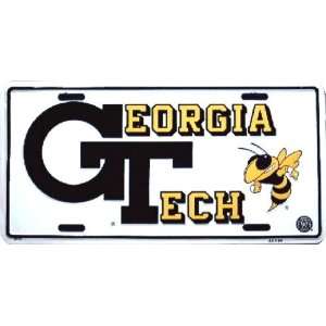  Georgia Tech embossed metal auto tag Automotive