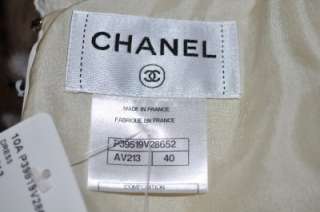 RARE Chanel 10A White Tweed Sold Out Dress 40 NEW  