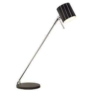  Black and White Striped Halogen Desk Lamp