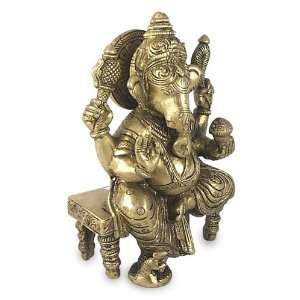  Brass statuette, Lord Ganeshas Blessing