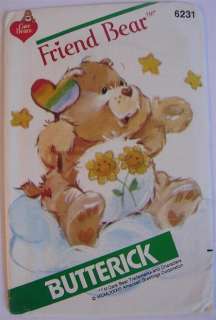 1983 Butterick Original Issue Care Bears Friend Bear  