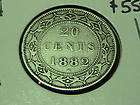 1882 newfoundland twenty cents a very nice coin look