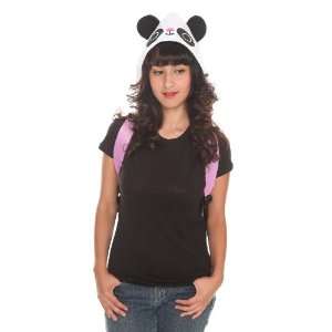  Panda Face Hooded Backpack with Ears ADORABLE Toys 