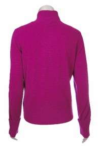 Sutton Studio Womens 100% Cashmere Sweater Cardigan Zipper Front 