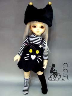 Yo SD Super Dollfie BJD outfit little black cat  