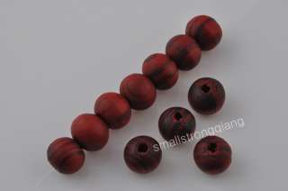 200 Pcs RED Wood Spacer Loose beads Bracelets Necklace findings charms 