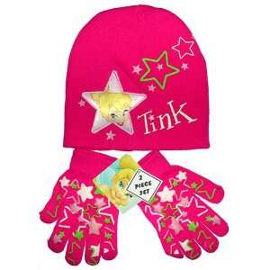  Tinker Bell Knit Hat and Gloves Set Dark Pink Everything 