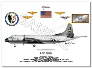 3C Orion, VP 24 Batmen US Navy Aircraft Print  