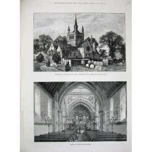   1885 Whippingham Church Isle Wight Royal Marriage Art