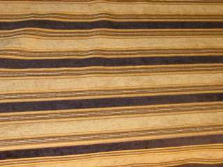 Black Gold Stripe Designer Upholstery Fabric bty  