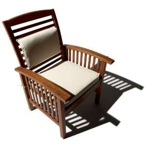 ALL WEATHER OUTDOOR PATIO DECK HARDWOOD ARM CHAIR  
