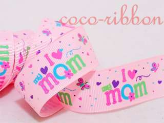 mother s day i love mom butterfly grosgrain ribbon choose your 