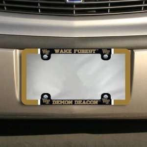Wake Forest Demon Deacons Thin Rim Varsity License Plate Frame  