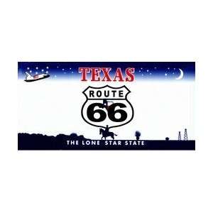  Texas State Background License Plates Route 66 Plate Tag 