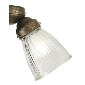  Decorative Glass Shade, Clear Ribbed