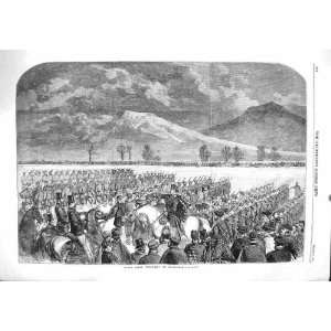  1860 RIFLE CORPS FIELD DAY EDINBURGH SCOTLAND SOLDIERS 