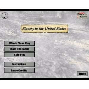  Slavery in the United States Challenge Game on CD 