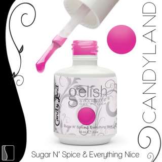 Gelish Soak Off Sugar N Spice CANDY LAND Gel Nail UV Candyland 