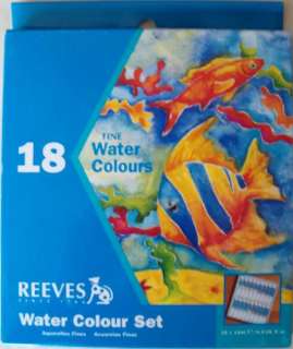 REEVES WATERCOLOR PAINT SET   18 TUBES PIECES BRAND NEW  