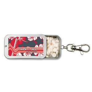 Wedding Favors Red Surfboard Design Beach Theme Personalized Key Chain 