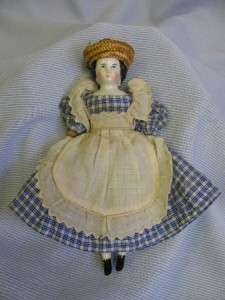 Fine Quality5.5 Antique China Head Dollhouse Doll 1860  
