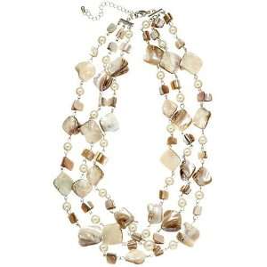  Lifestyle Studios Shell & Pearlescent Necklace Jewelry