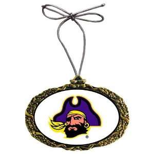   Pirates NCAA Gold Classic Logo Holiday Ornament