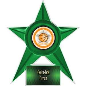  Basketball Stellar Ice 7 Trophy GREEN STAR/GREEN TEK PLATE 